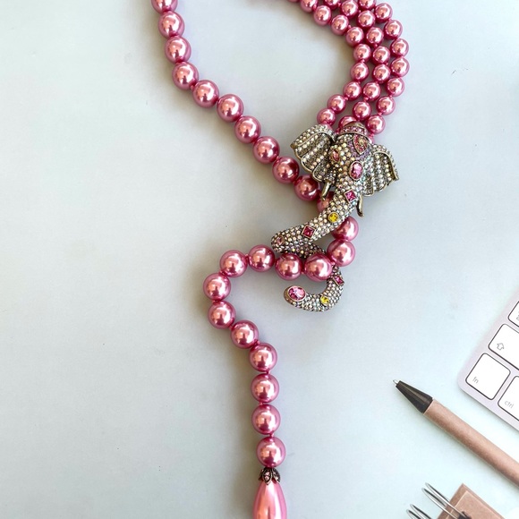 J.crew Layered warp sure elephant necklace